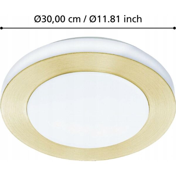Lampa sufitowa EGLO HERMETIC LED PLAFOND CARPI 30CM 900369 W