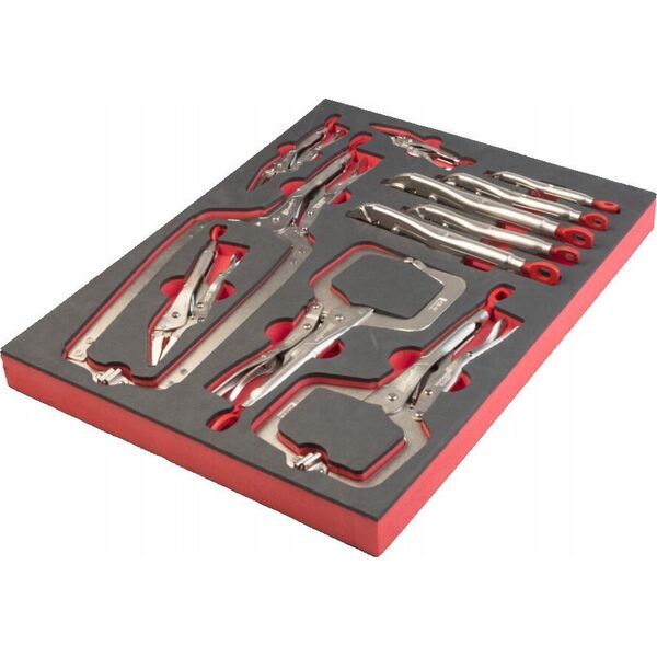 Sourcing MILWAUKEE FOAM INSERT WITH CLAMP PLIERS 11 PCS. - FOR TOOL TROLLEYS