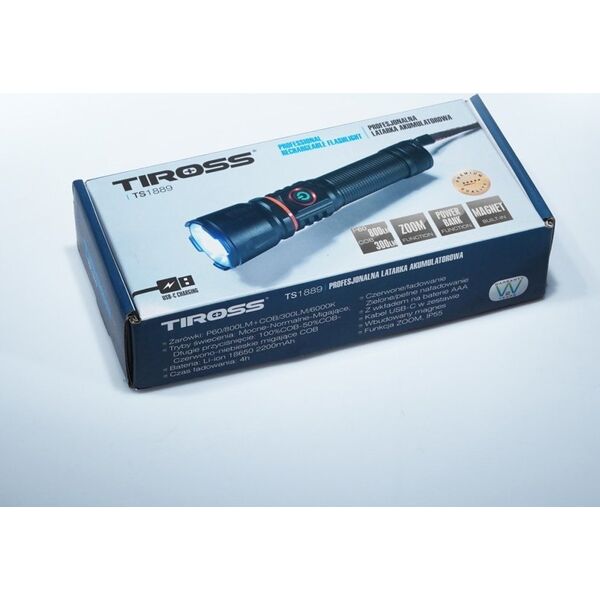 Latarka Sourcing TIROSS LED FLASHLIGHT 800 lm WITH POWERBANK FUNCTION TS1889