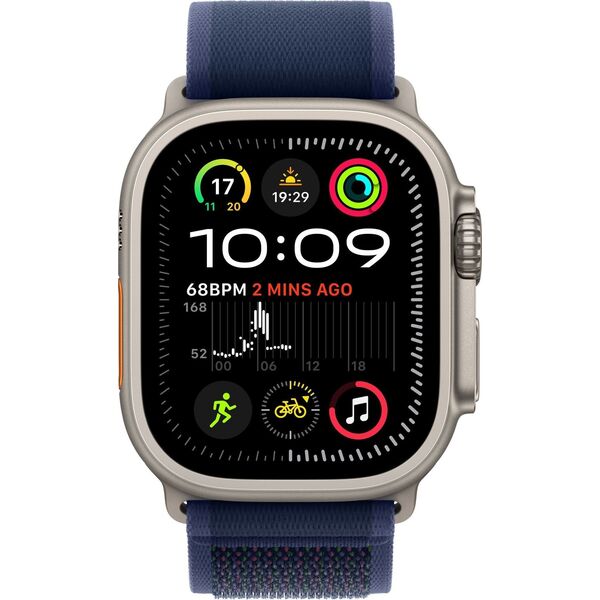 Smartwatch Apple Watch Ultra 2 GPS + Cellular 49mm Titanium Case Trail Loop S/M Niebieski (MX4J3)