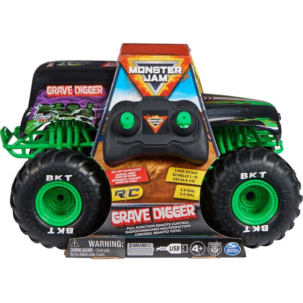 Spin Master MONSTER JAM 1:15 RC monster truck Grave Digger, 6068258