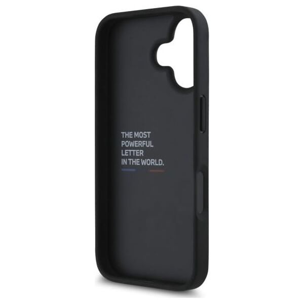 BMW BMW BMHCP16SGSPCCK iPhone 16 6.1" czarny/black hardcase M Grip Stand Smooth and Carbon