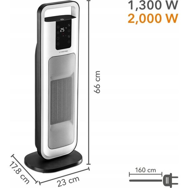 Termowentylator Keraminis šildytuvas Trotec TFC 21 E