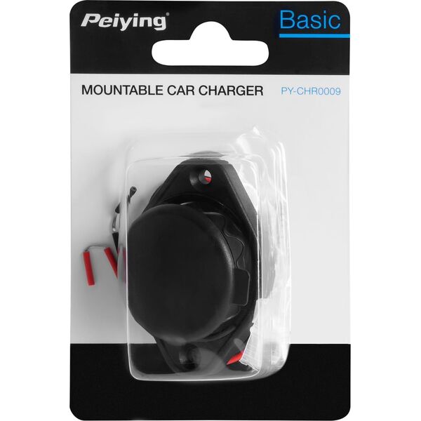 Ładowarka PeiYing Ładowarka samochodowa USB+USB typu C z funckją Quick Charge i Power Delivery