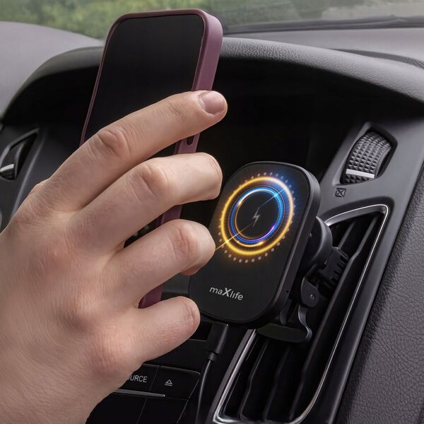 MaxLife  Maxlife phone car mount + wireless charger MXCH-16