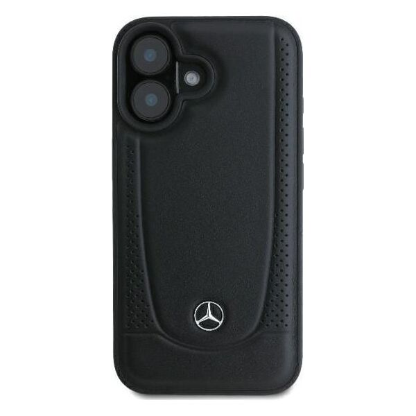 Mercedes Mercedes MEHCP16SARMBK iPhone 16 6.1" czarny/black hardcase Leather Urban