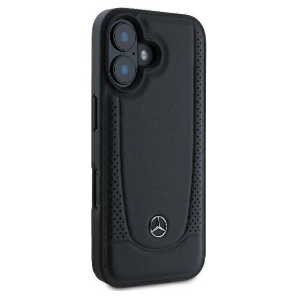 Mercedes Mercedes MEHCP16SARMBK iPhone 16 6.1" czarny/black hardcase Leather Urban