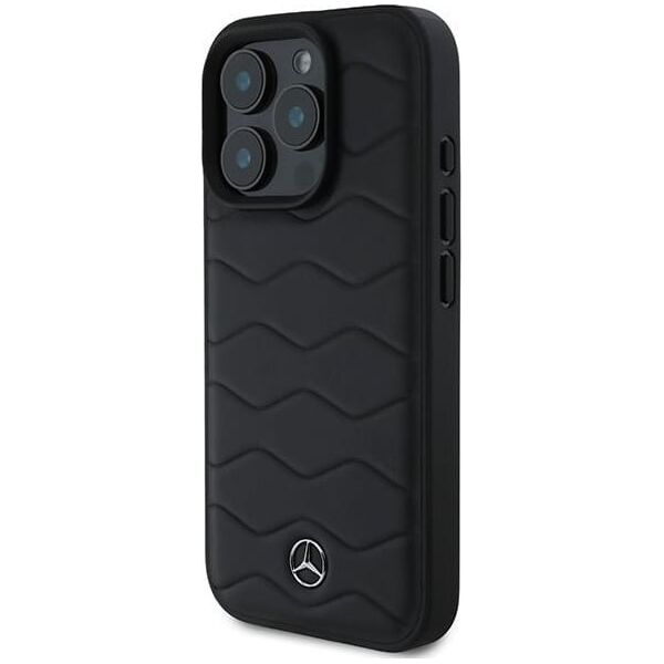 Mercedes Mercedes MEHCP16L23RWRSK iPhone 16 Pro 6.3" czarny/black hardcase MB Waves Leather