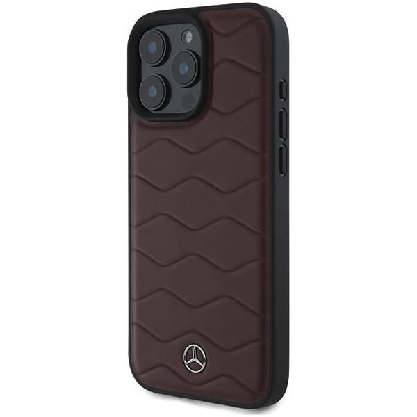 Mercedes Mercedes MEHCP16X23RWRSR iPhone 16 Pro Max 6.9" czerwony/red hardcase MB Waves Leather