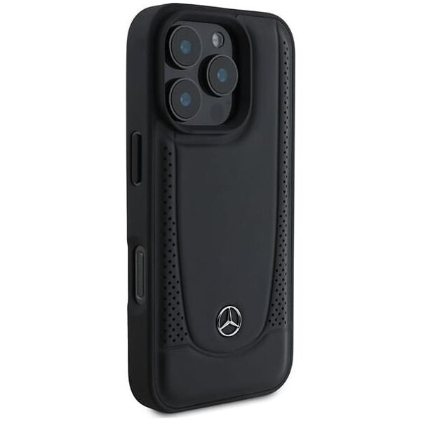 Mercedes Mercedes MEHCP16LARMBK iPhone 16 Pro 6.3" czarny/black hardcase Leather Urban