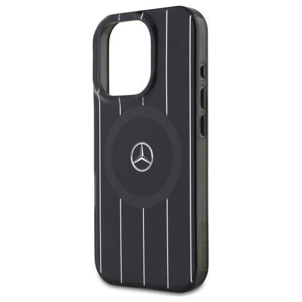 Mercedes Mercedes MEHMP16L23HRSK iPhone 16 Pro  6.3" czarny/black hardcase MB Double Layer Crossed Lines MagSafe