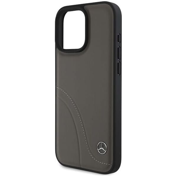 Mercedes Mercedes MEHCP16X23RBCSB iPhone 16 Pro Max 6.9" brązowy/brown hardcase MB Curved Stitches Leather