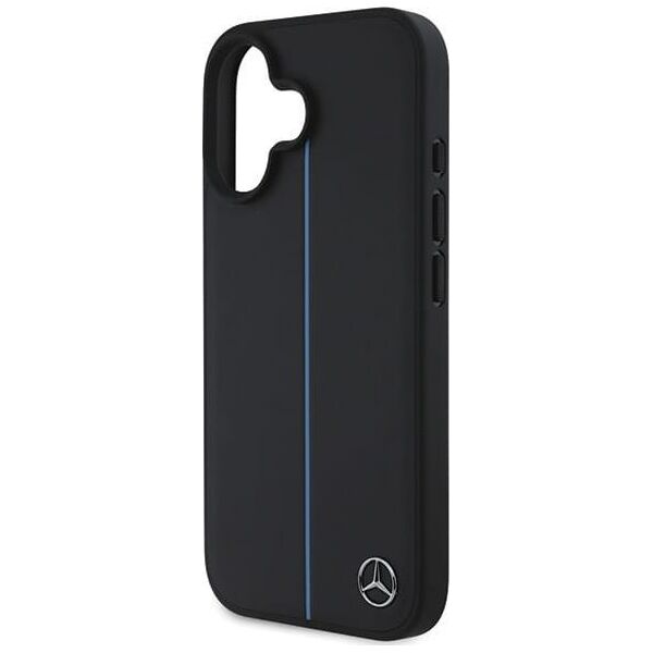 Mercedes Mercedes MEHMP16S23RURBK iPhone 16  6.1" czarny/black hardcase MB Blue Line Leather MagSafe
