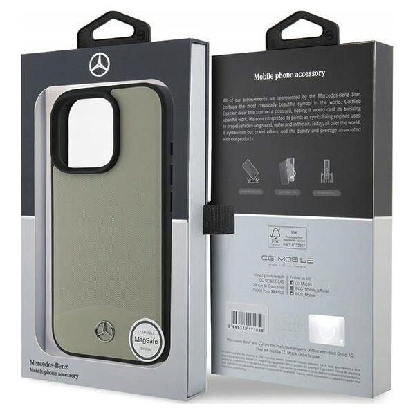 Mercedes Mercedes MEHMP16X23RBARE iPhone 16 Pro Max 6.9" beżowy/beige hardcase MB Textured and Plain Leather MagSafe