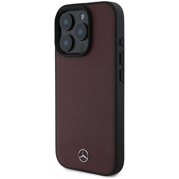 Mercedes Mercedes MEHMP16X23RBARR iPhone 16 Pro Max 6.9" czerwony/red hardcase Textured And Plain Leather MagSafe