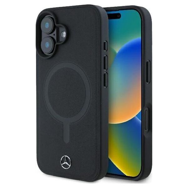 Mercedes Mercedes MEHMP16M23RCMK iPhone 16 Plus 6.7" czarny/black hardcase Smooth Leather MagSafe