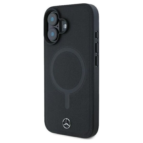 Mercedes Mercedes MEHMP16M23RCMK iPhone 16 Plus 6.7" czarny/black hardcase Smooth Leather MagSafe
