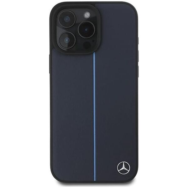 Mercedes Mercedes MEHMP16X23RURBV iPhone 16 Pro Max 6.9" granatowy/navy hardcase MB Blue Line Leather MagSafe