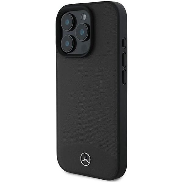 Mercedes Mercedes MEHMP16X23RBARK iPhone 16 Pro Max 6.9" czarny/black hardcase Textured And Plain Leather MagSafe