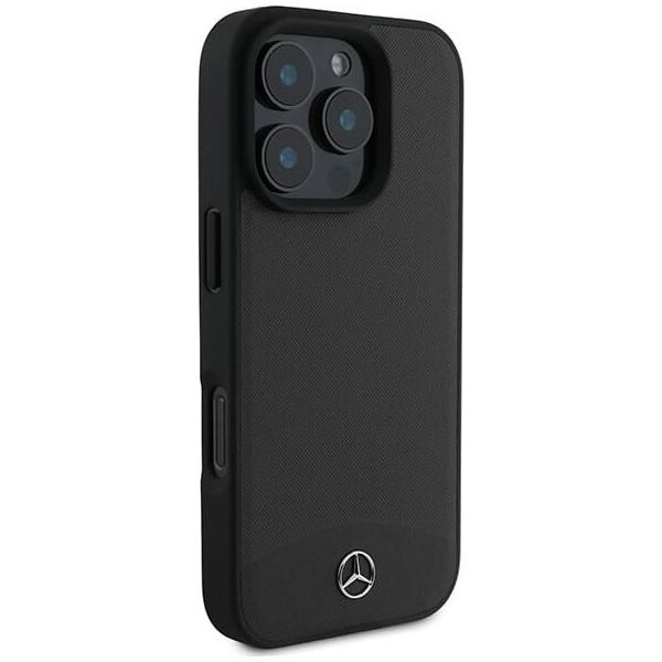 Mercedes Mercedes MEHMP16X23RBARK iPhone 16 Pro Max 6.9" czarny/black hardcase Textured And Plain Leather MagSafe