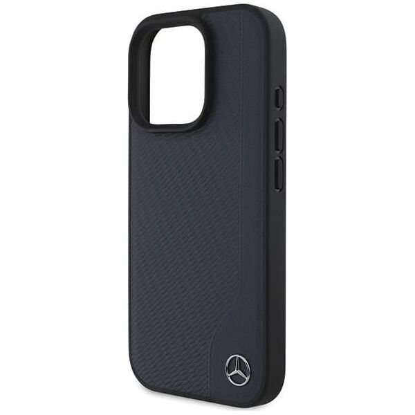 Mercedes Mercedes MEHMP16X23RBGVV iPhone 16 Pro Max 6.9" granatowy/navy hardcase MB Wood Imitation Leather MagSafe