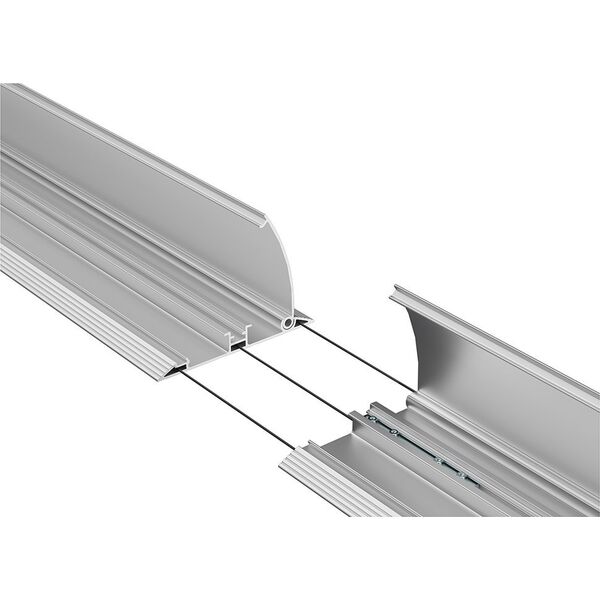 Organizer MultiBrackets Multibrackets M Cable Cover Floor Aluminium 139mm-W 2200mm-L, Cable floor protection, Aluminium, Aluminium, 2200 mm, 139 mm, 2 kg