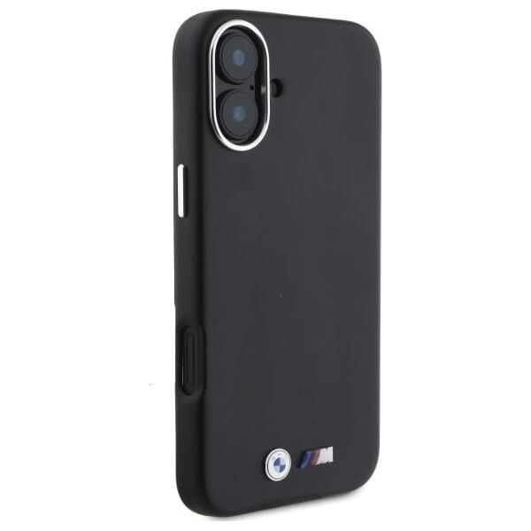 BMW BMW BMHMP16S23PMWK iPhone 16 6.1" czarny/black hardcase M Smooth Full Wrapped Metal MagSafe