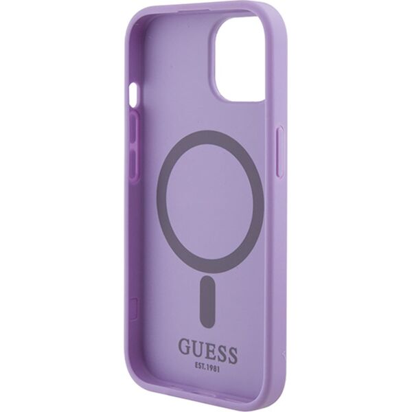 Guess Guess GUHMP16SPSAHMCU iPhone 16 16 6.1" fioletowy/purple hardcase Saffiano MagSafe