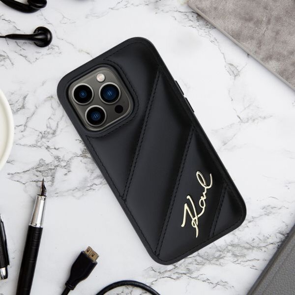 Karl Lagerfeld Karl Lagerfeld KLHCP16LPQDSMGR iPhone 16 Pro 6.3" czerwony/red hardcase Quilted Signature