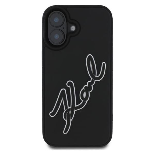 Karl Lagerfeld Karl Lagerfeld KLHCP16S3DRKSDLK iPhone 16 6.1" czarny/black hardcase 3D Rubber Signature