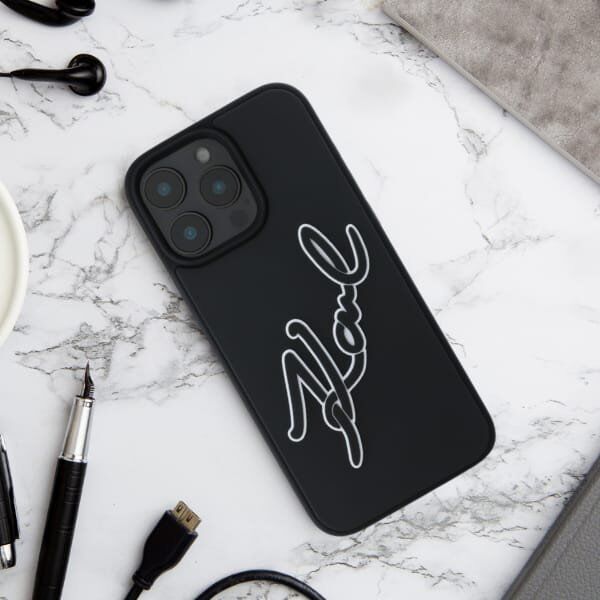 Karl Lagerfeld Karl Lagerfeld KLHCP16S3DRKSDLK iPhone 16 6.1" czarny/black hardcase 3D Rubber Signature