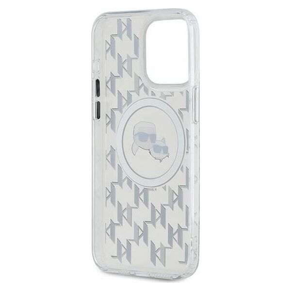 Karl Lagerfeld Karl Lagerfeld KLHMP15LHMCKMHT iPhone 15 Pro 6.1" przezroczysty/transparent IML Monogram Karl&Choupette Head MagSafe