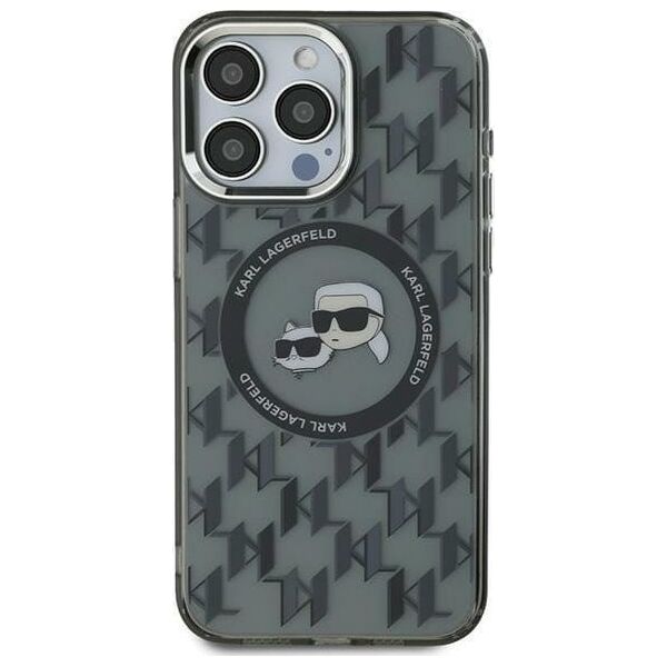 Karl Lagerfeld Karl Lagerfeld KLHMP15SHMCKMHK iPhone 15 6.1" czarny/black IML Monogram Karl&Choupette Head MagSafe