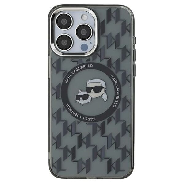 Karl Lagerfeld Karl Lagerfeld KLHMP15XHMCKMHK iPhone 15 Pro Max 6.7" czarny/black IML Monogram Karl&Choupette Head MagSafe