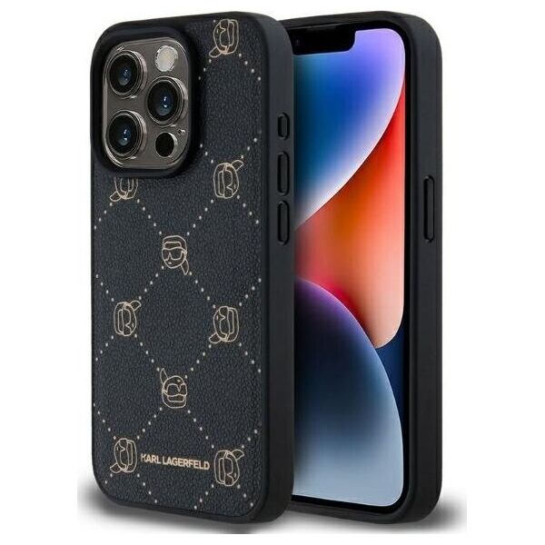 Karl Lagerfeld Karl Lagerfeld KLHMP15LPGKHPHK iPhone 15 Pro 6.1" czarny/black Magsafe Karl Head