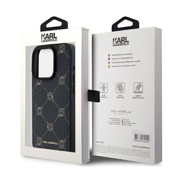 Karl Lagerfeld Karl Lagerfeld KLHMP15LPGKHPHK iPhone 15 Pro 6.1" czarny/black Magsafe Karl Head