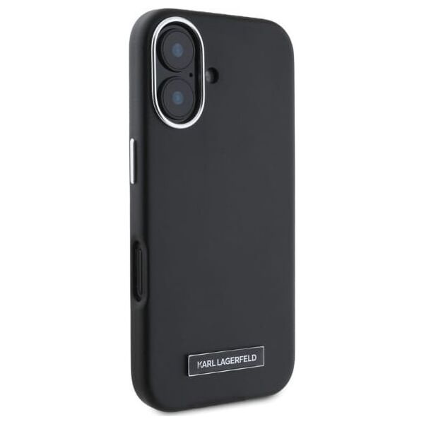 Karl Lagerfeld Karl Lagerfeld KLHMP16SPGMSRPK iPhone 16 6.1" czarny/black hardcase FW Metal Plate MagSafe