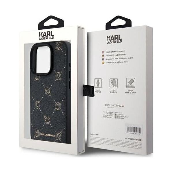 Karl Lagerfeld Karl Lagerfeld KLHMP15XPGKHPHK iPhone 15 Pro Max 6.7" czarny/black Magsafe Karl Head