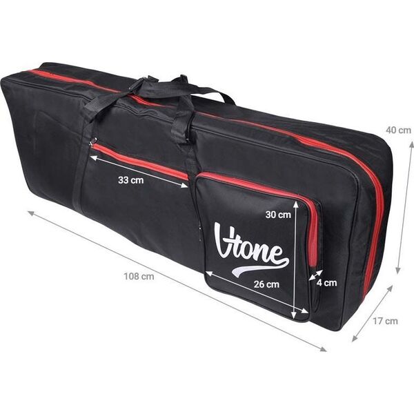 V-Tone V-TONE KBC01 pokrowiec na keyboard 108 cm z szelkami na plecy