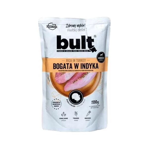 BULT Bult Karma Mokra dla Psa Mielonka z Indykiem 100g