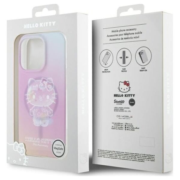 Hello Kitty Hello Kitty HKHMP16LH50AP iPhone 16 Pro 6.3" pink/pink hardcase IML 50TH Anniversary Magsafe