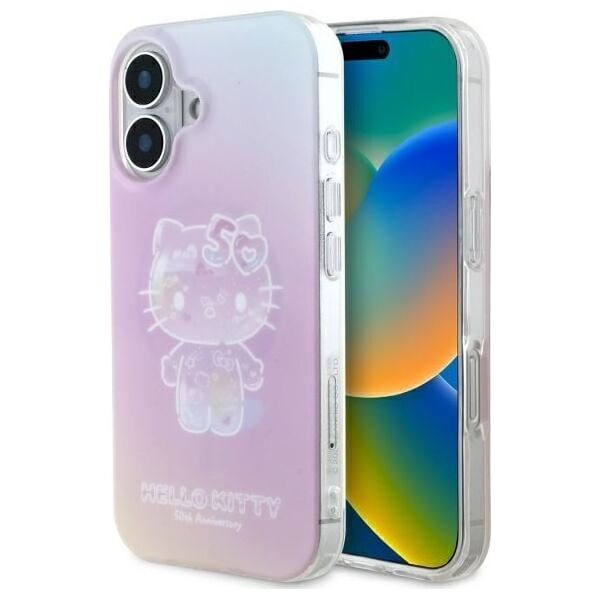 Hello Kitty Hello Kitty HKHMP16SH50AP iPhone 16 6.1" pink/pink hardcase IML 50TH Anniversary Magsafe
