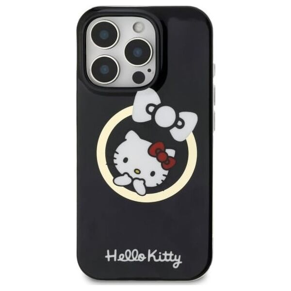 Hello Kitty Hello Kitty HKHMP16LHFLBK iPhone 16 Pro 6.3" black/black hardcase IML Fun bow Magsafe
