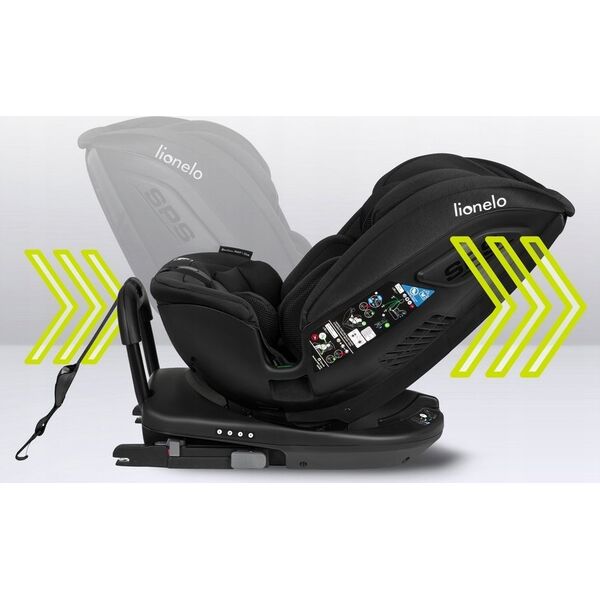 Fotelik samochodowy Lionelo Fotelik samochodowy Bastiaan RWF I-Size Black Carbon 0-36 kg Lionelo