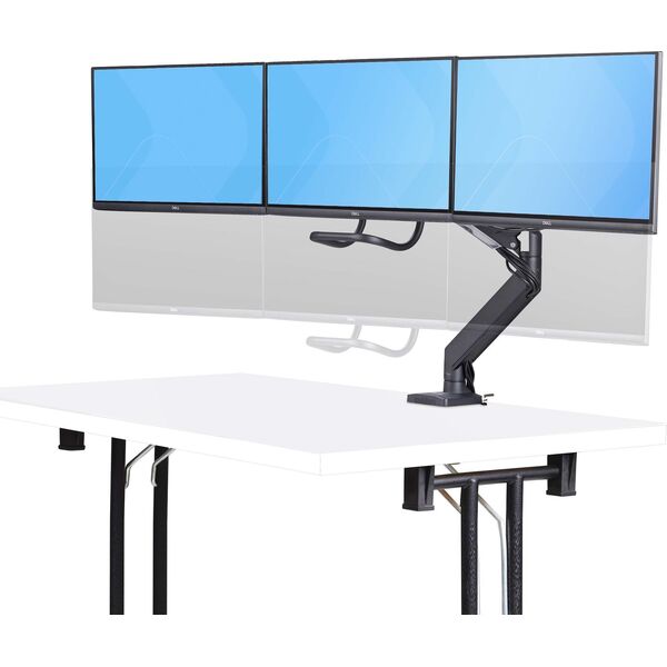 StarTech StarTech 3M1A3SG-MONITOR-ARM uchwyt / stojak do monitorów 68,6 cm (27") Biurko Czarny, Srebrny