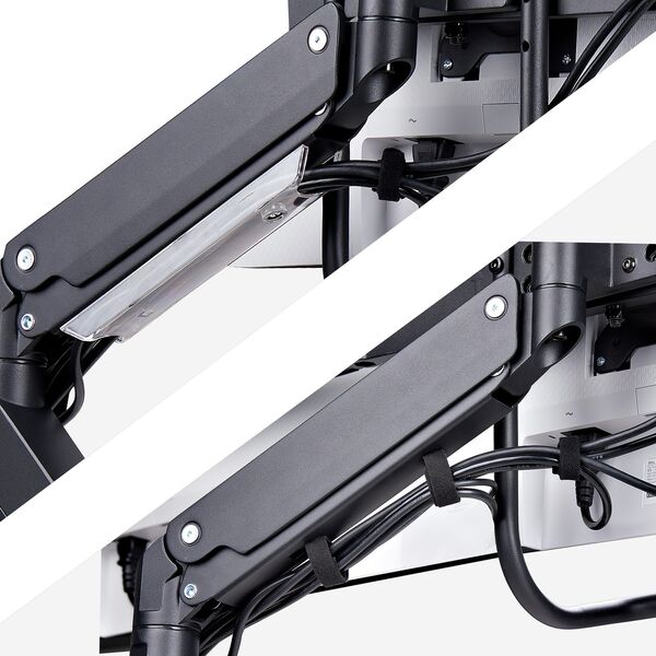 StarTech StarTech 3M1A3SG-MONITOR-ARM uchwyt / stojak do monitorów 68,6 cm (27") Biurko Czarny, Srebrny
