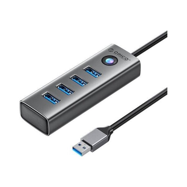 HUB USB Orico Adapter Hub Orico PDD4U USB do 4x USB 3.0 (szary)