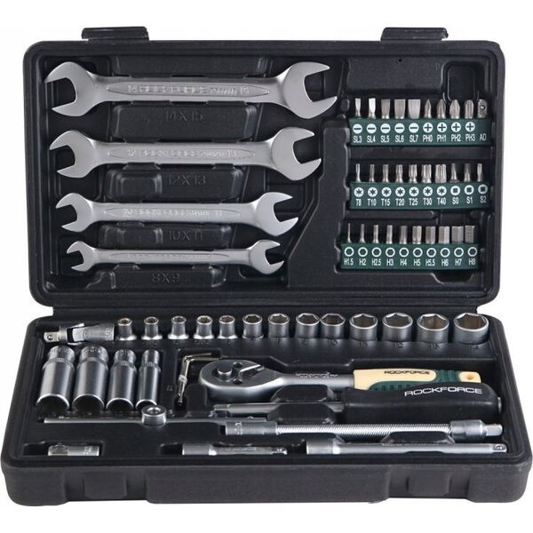 Rockforce ROCKFORCE ZESTAW KLUCZY     1/4" 62el.