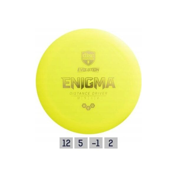 Discmania Discgolf DISCMANIA Distance Driver NEO ENIGMA Evolution 12/5/-1/2 Yellow
