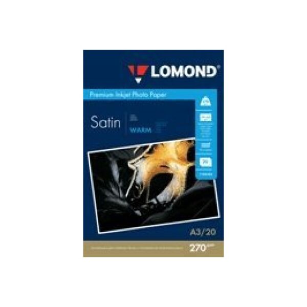 Sourcing Lomond Premium Photo Paper Satin 270 g/m2 A3, 20 sheets, Warm